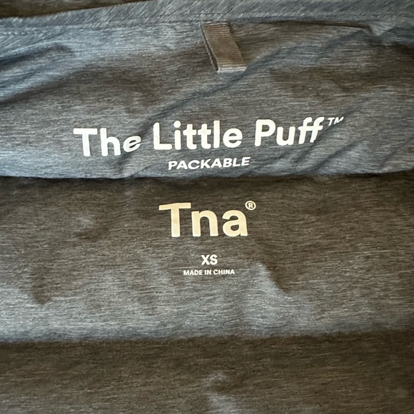 TNA Little Puff Long Coat XS - Heathered Black - Picture 5 of 6